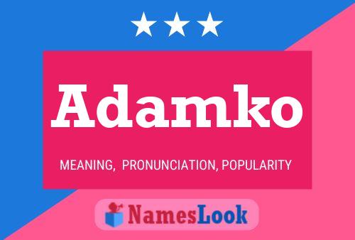 Adamko Name Poster