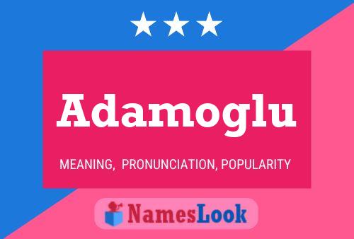 Adamoglu Name Poster