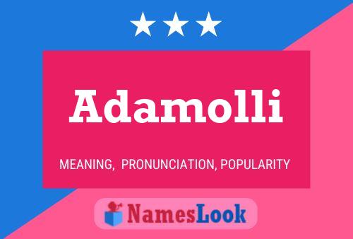 Adamolli Name Poster