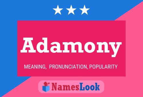 Adamony Name Poster