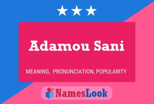 Adamou Sani Name Poster