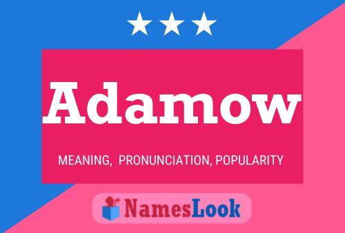 Adamow Name Poster