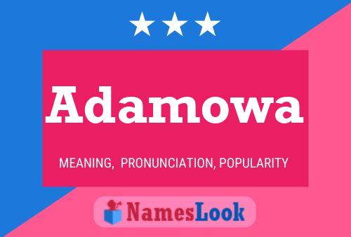 Adamowa Name Poster