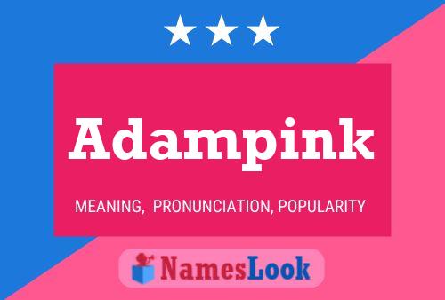 Adampink Name Poster