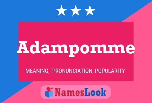 Adampomme Name Poster