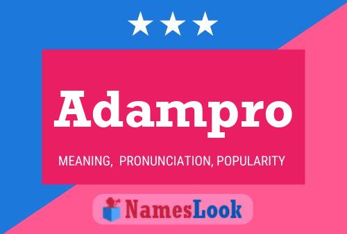 Adampro Name Poster