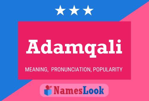 Adamqali Name Poster