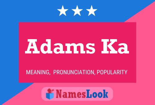 Adams Ka Name Poster