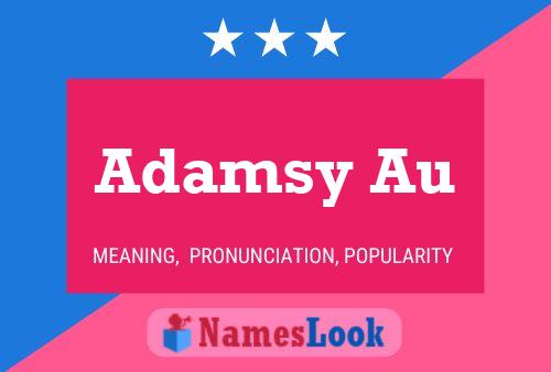 Adamsy Au Name Poster