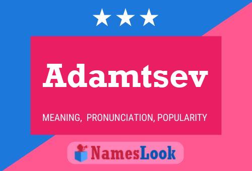 Adamtsev Name Poster