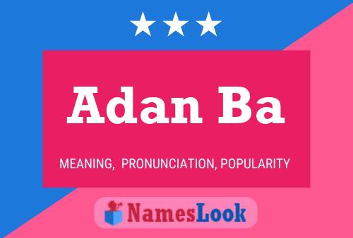 Adan Ba Name Poster