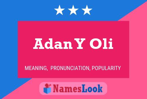 Adan Y Oli Name Poster