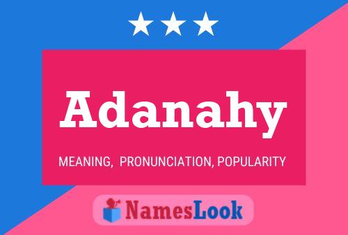 Adanahy Name Poster