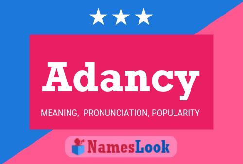 Adancy Name Poster