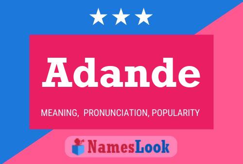 Adande Name Poster