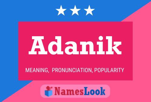 Adanik Name Poster