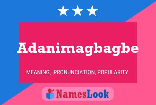 Adanimagbagbe Name Poster