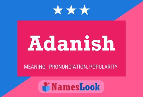 Adanish Name Poster