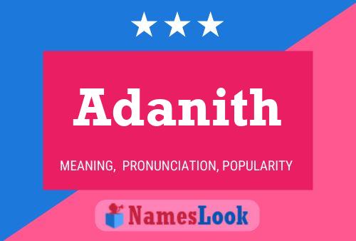 Adanith Name Poster