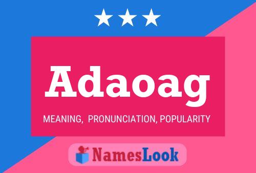 Adaoag Name Poster