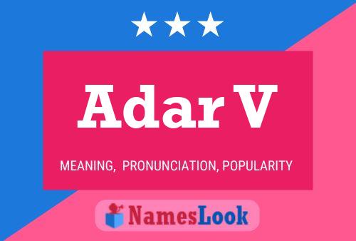 Adar V Name Poster