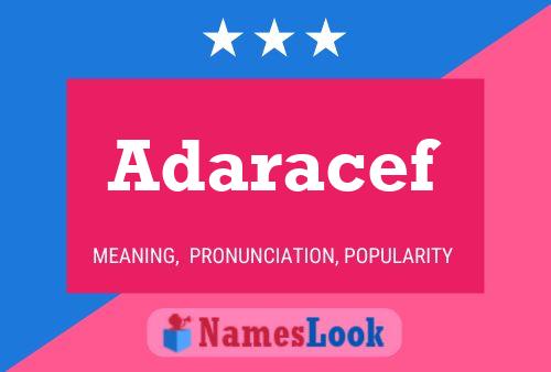 Adaracef Name Poster