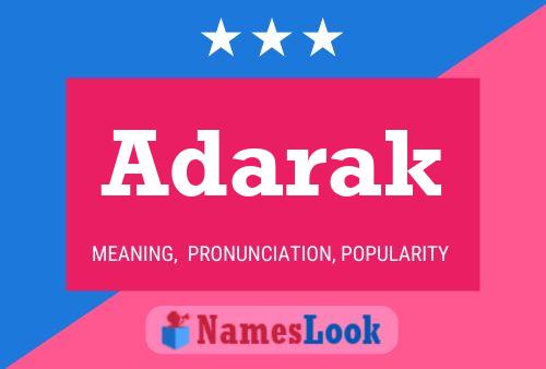 Adarak Name Poster