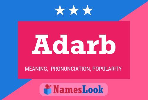 Adarb Name Poster