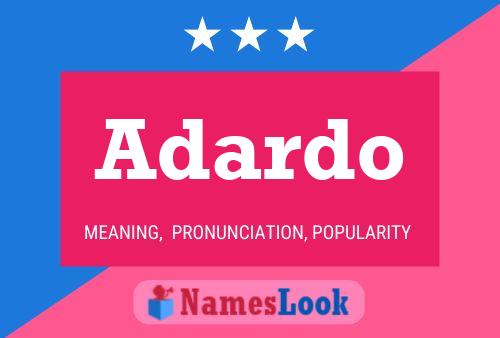 Adardo Name Poster