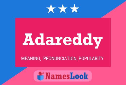 Adareddy Name Poster