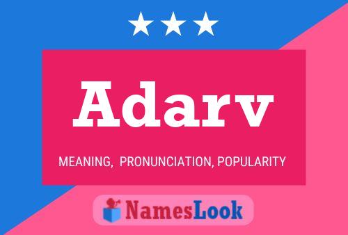 Adarv Name Poster