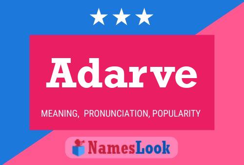 Adarve Name Poster