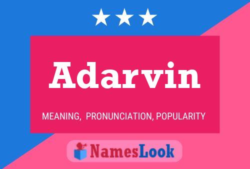 Adarvin Name Poster