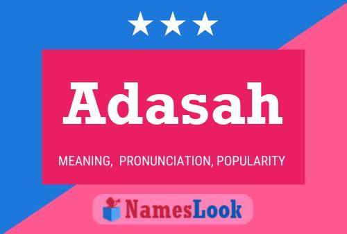 Adasah Name Poster