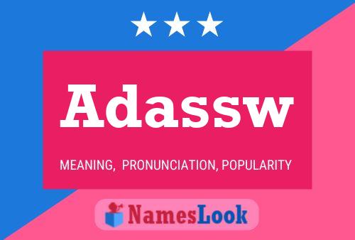 Adassw Name Poster