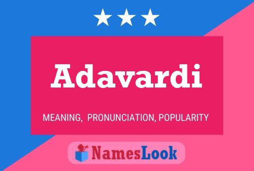 Adavardi Name Poster