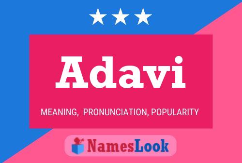 Adavi Name Poster