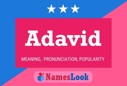 Adavid Name Poster