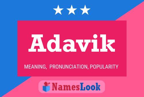 Adavik Name Poster