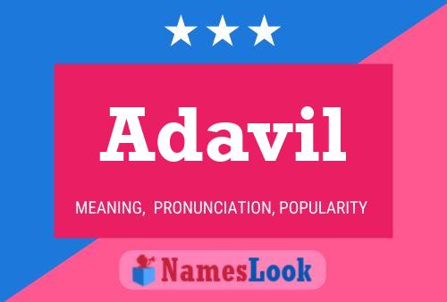 Adavil Name Poster