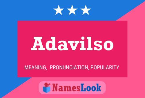 Adavilso Name Poster