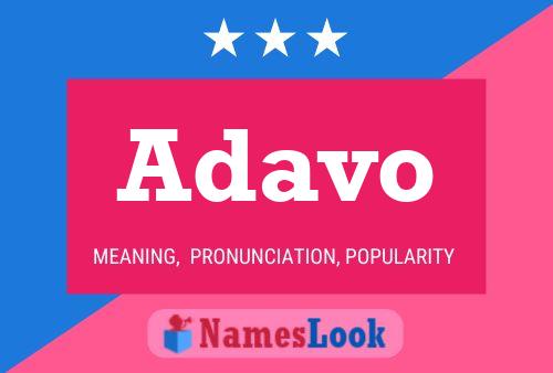 Adavo Name Poster