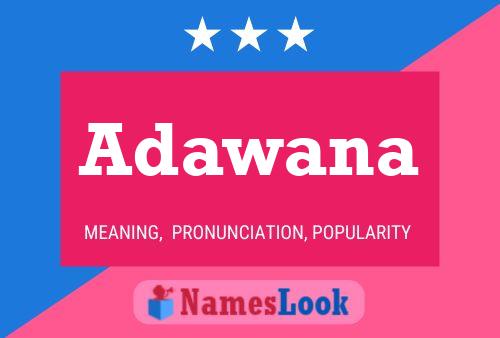 Adawana Name Poster