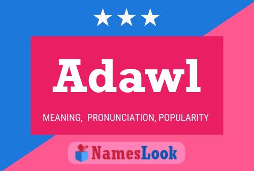 Adawl Name Poster