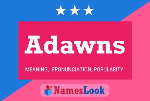 Adawns Name Poster