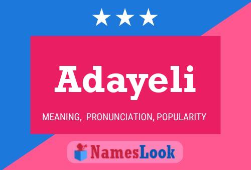 Adayeli Name Poster