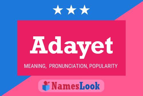 Adayet Name Poster