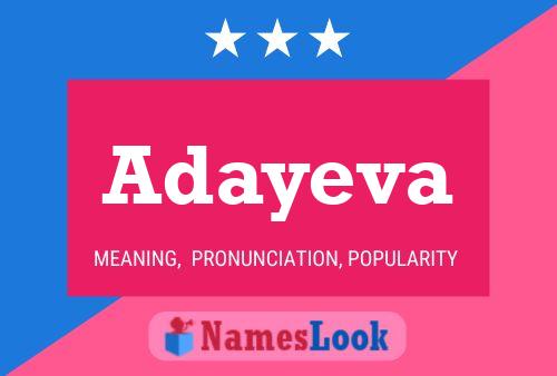 Adayeva Name Poster