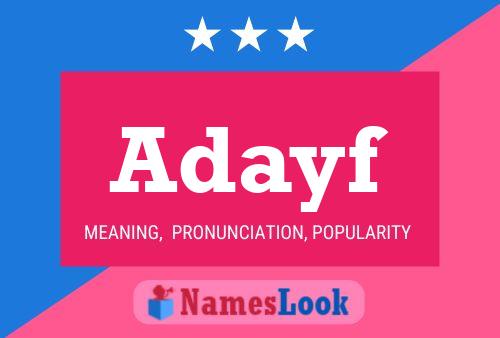 Adayf Name Poster