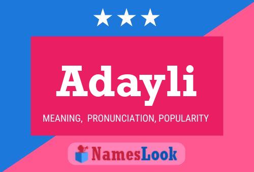 Adayli Name Poster